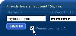 Tick the 'Remember me' box'