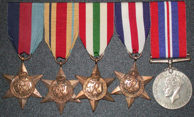 My maternal uncle Louis Granelli's war medals